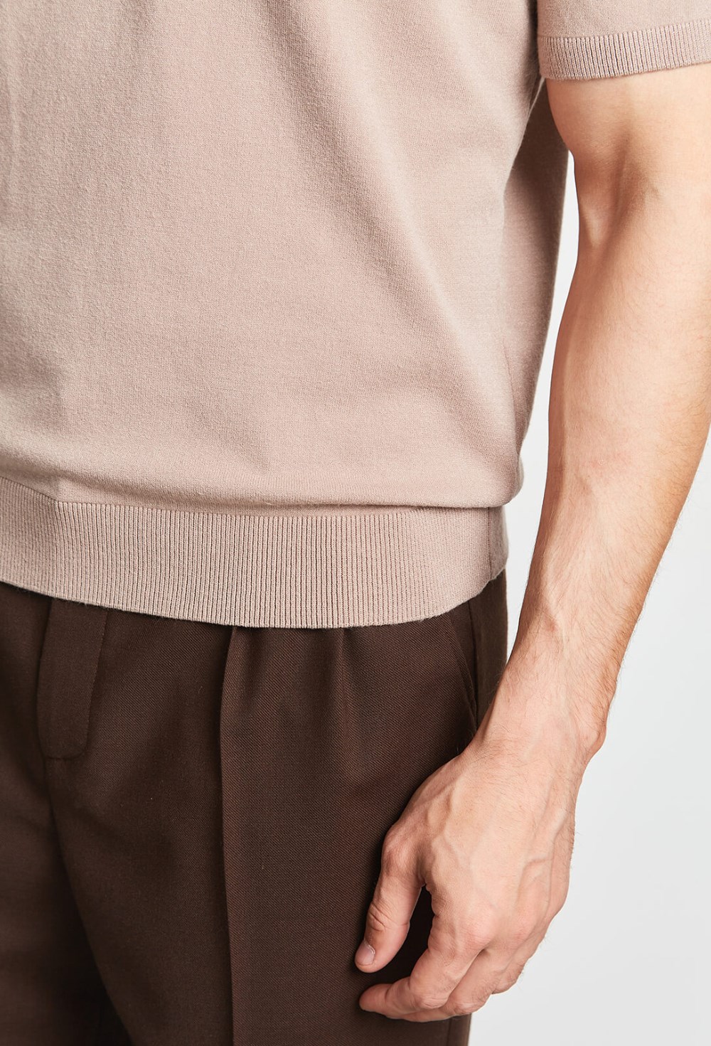 Вязаное поло - фото 126386