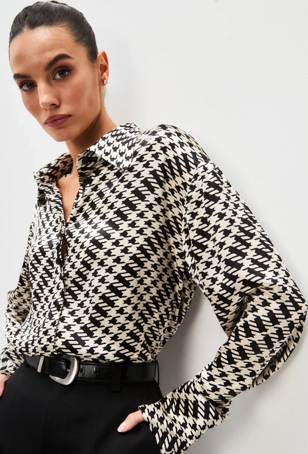 Рубашка "гусиная лапка" - фото 126454