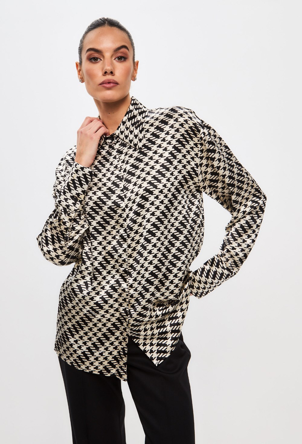 Рубашка "гусиная лапка" - фото 126455