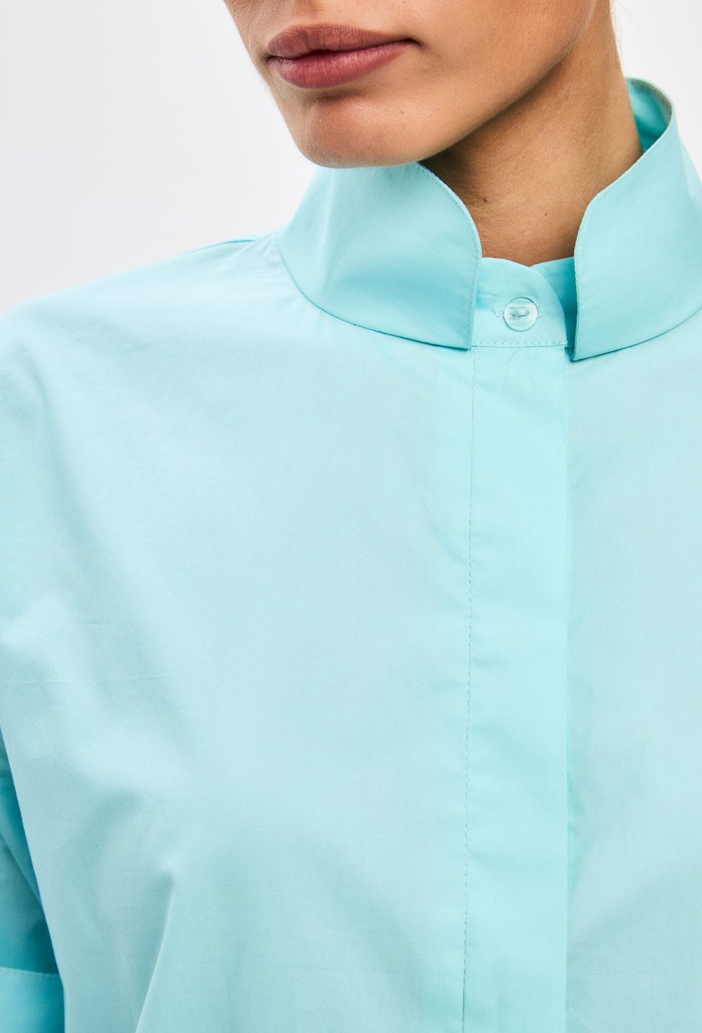 Рубашка с фигурным рукавом - фото 126467