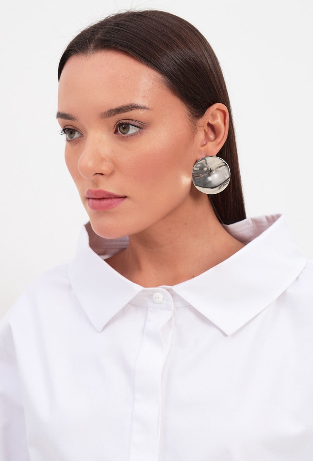 Рубашка с широкой горловиной - фото 126470