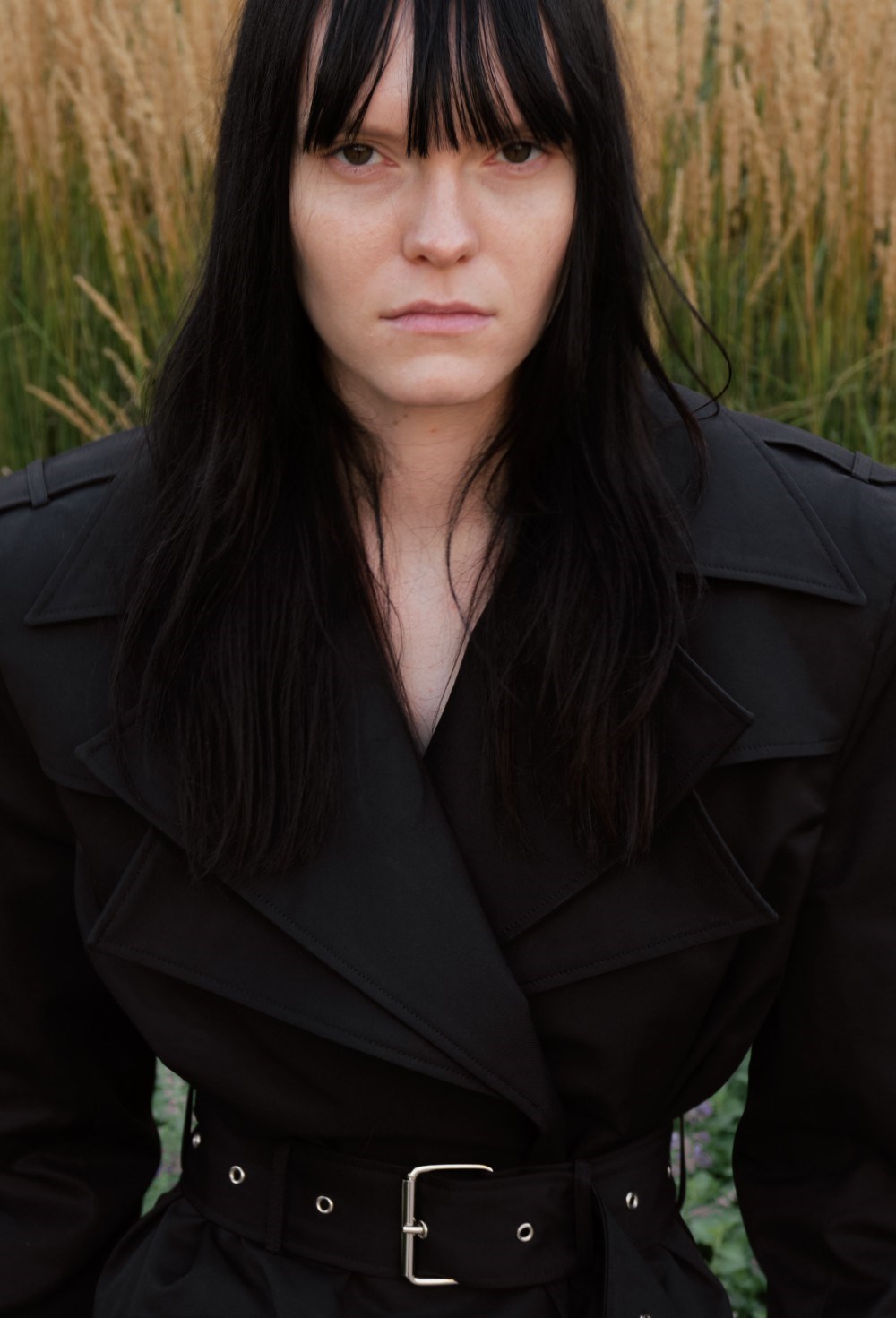 Тренч с двойным лацканом укороченный - фото 126974