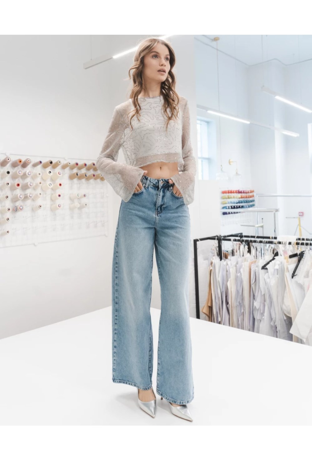 Джинсы Wide leg - фото 127748