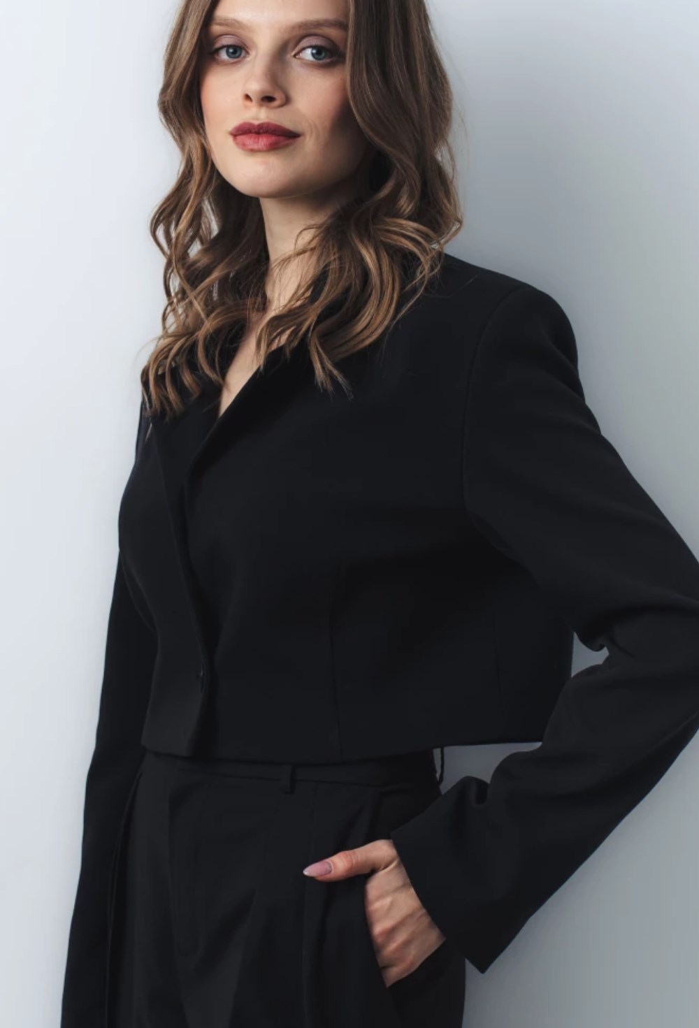 Жакет укороченный - фото 127807