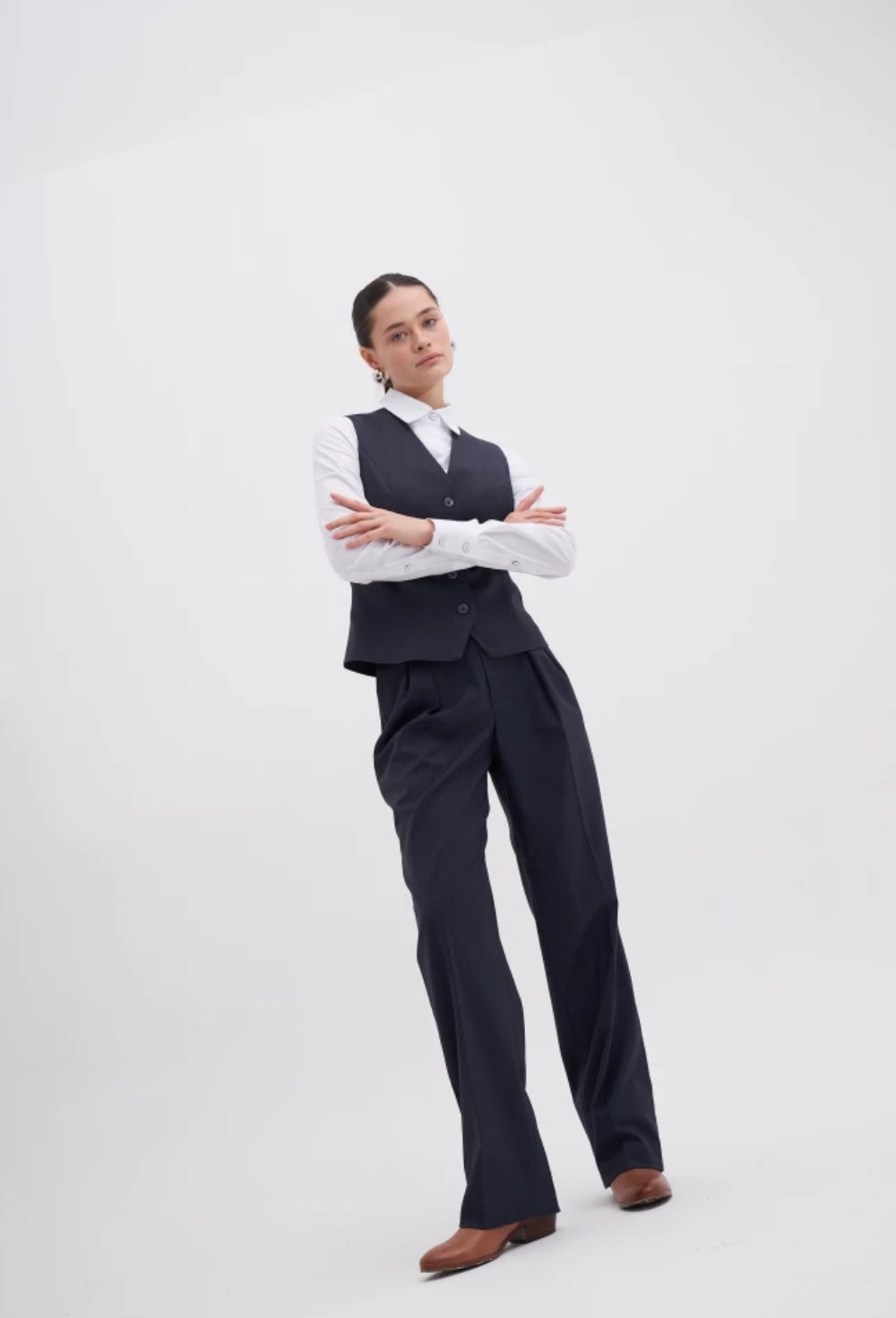 Жилет приталенный - фото 127818