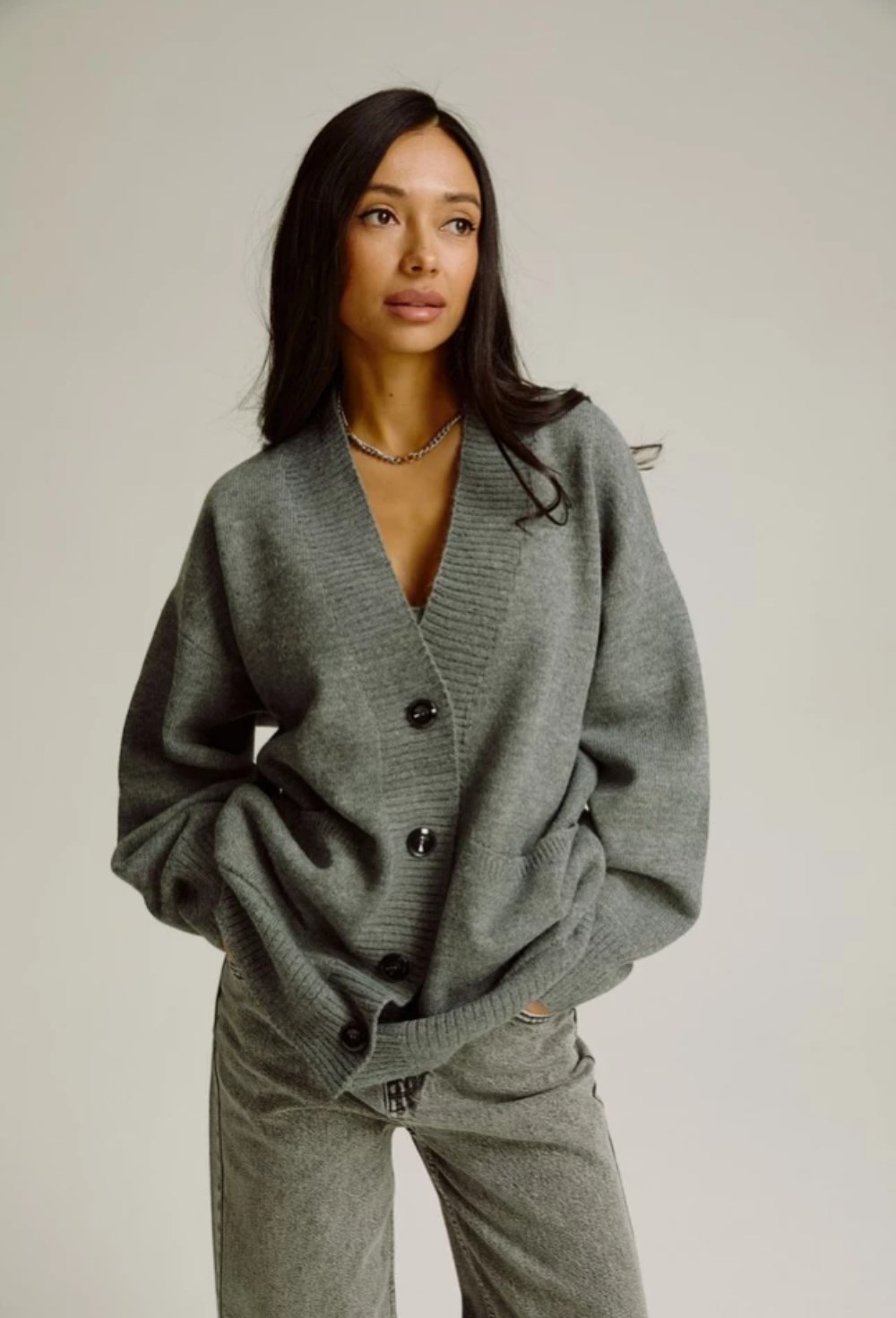 Кардиган удлиненный - фото 127835