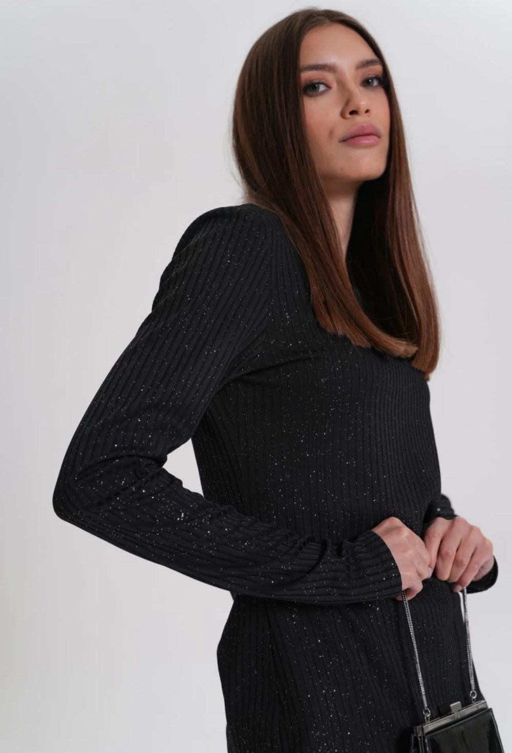 Лонгслив вечерний мерцающий - фото 127931