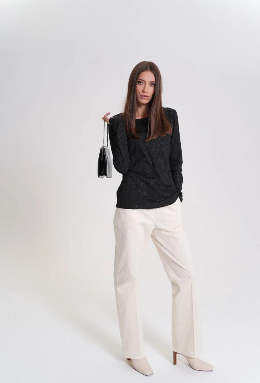 Лонгслив вечерний мерцающий - фото 127932