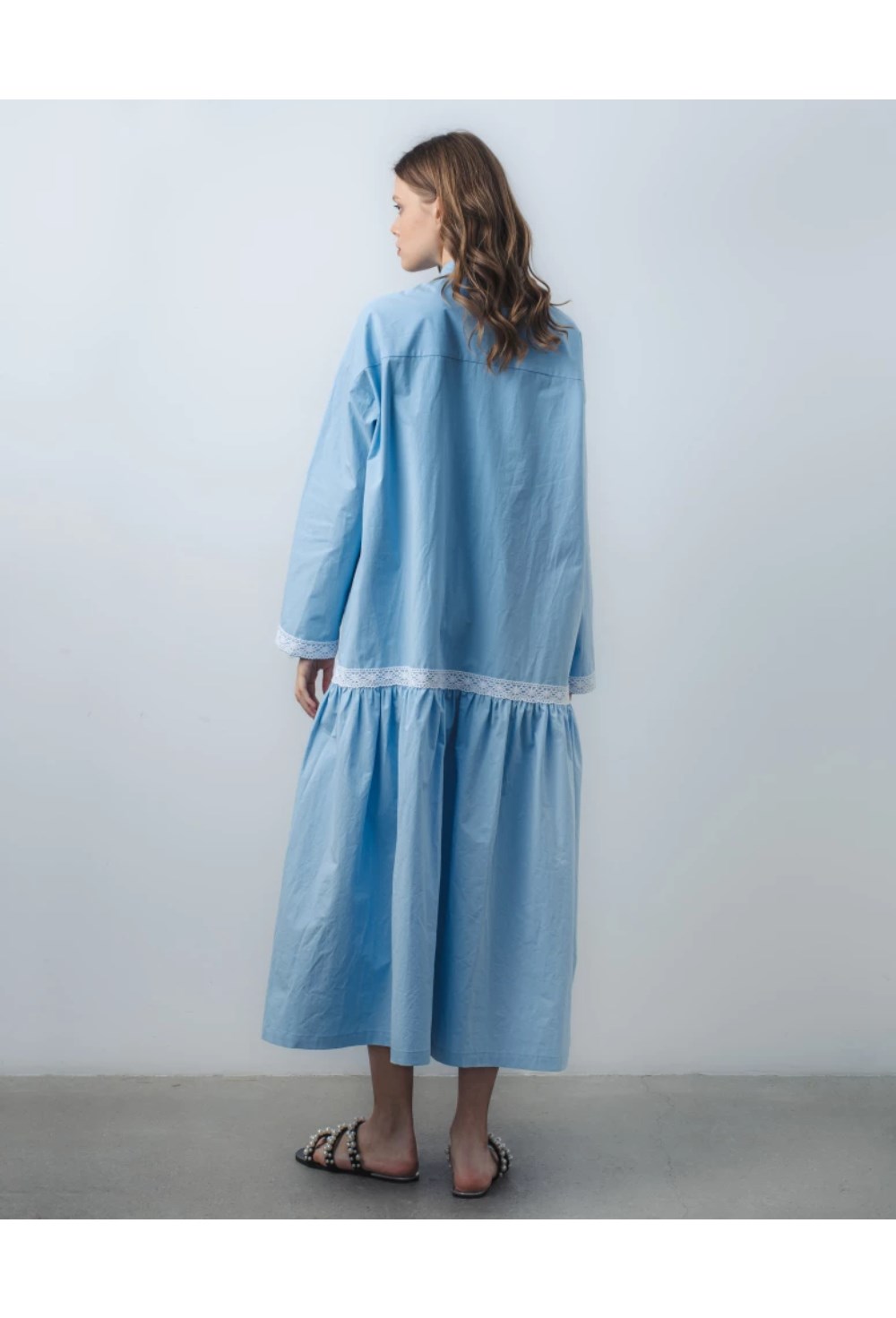 Платье с воланом - фото 128027