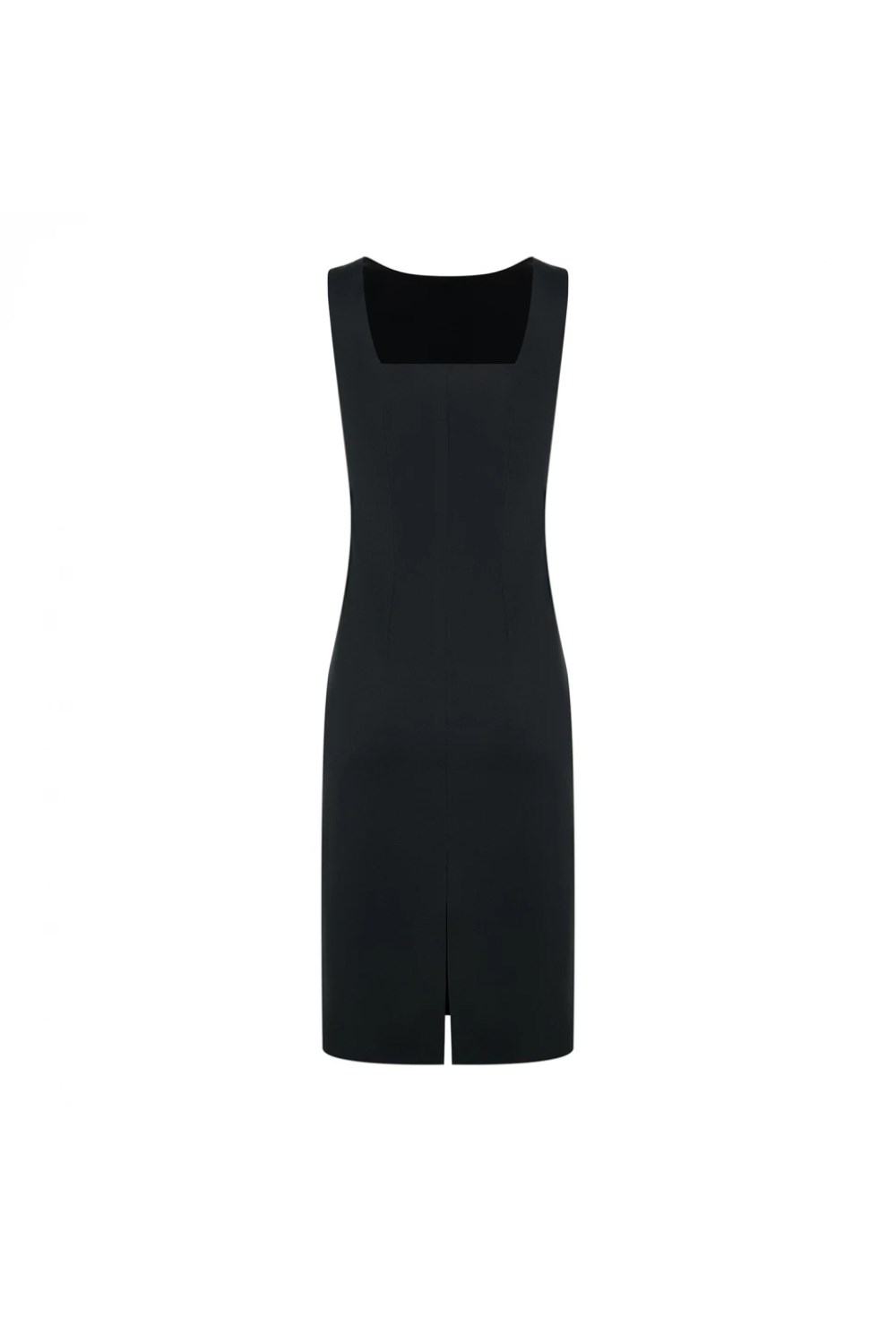 Платье-футляр миди без рукавов - фото 128047