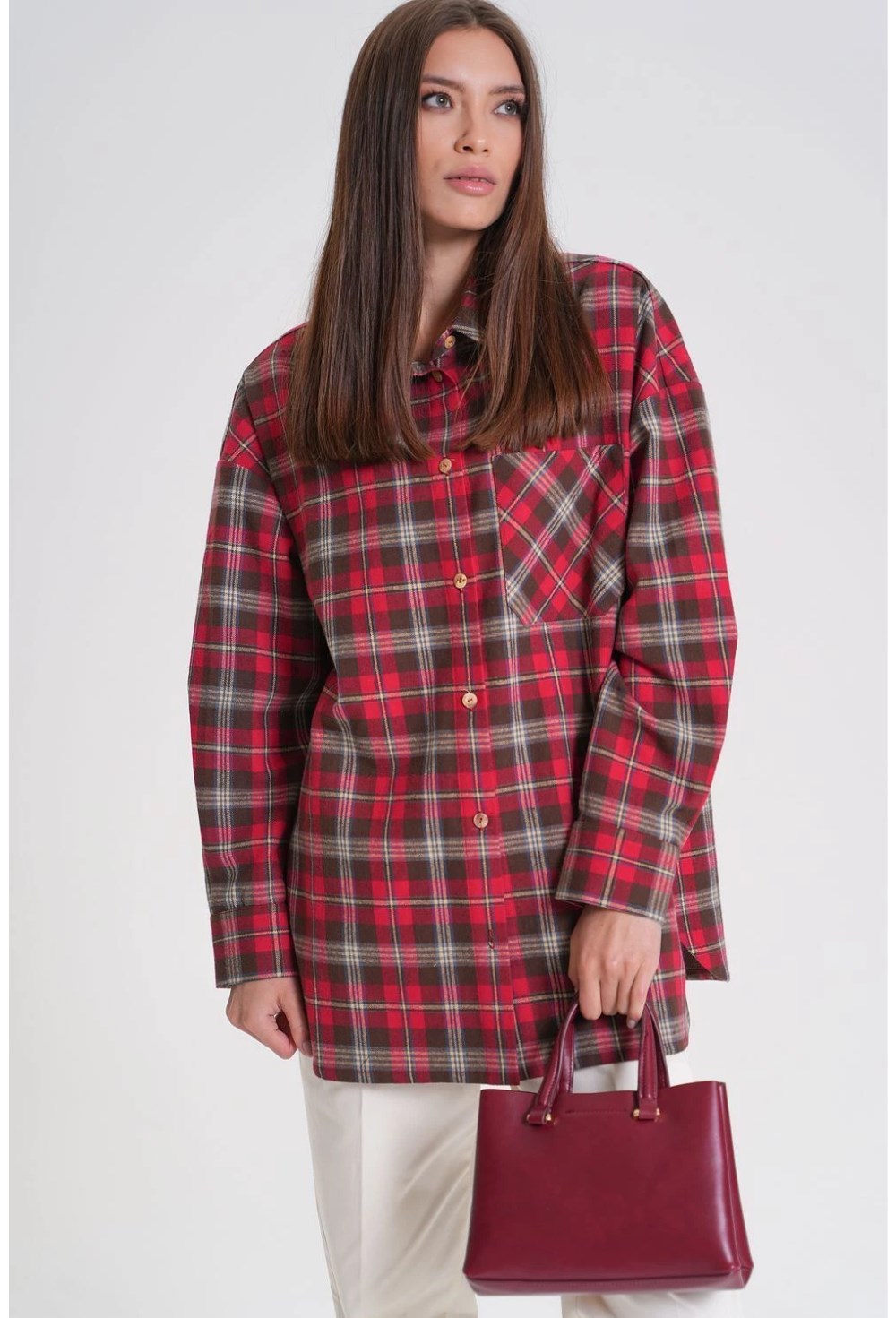 Рубашка в клетку - фото 128072