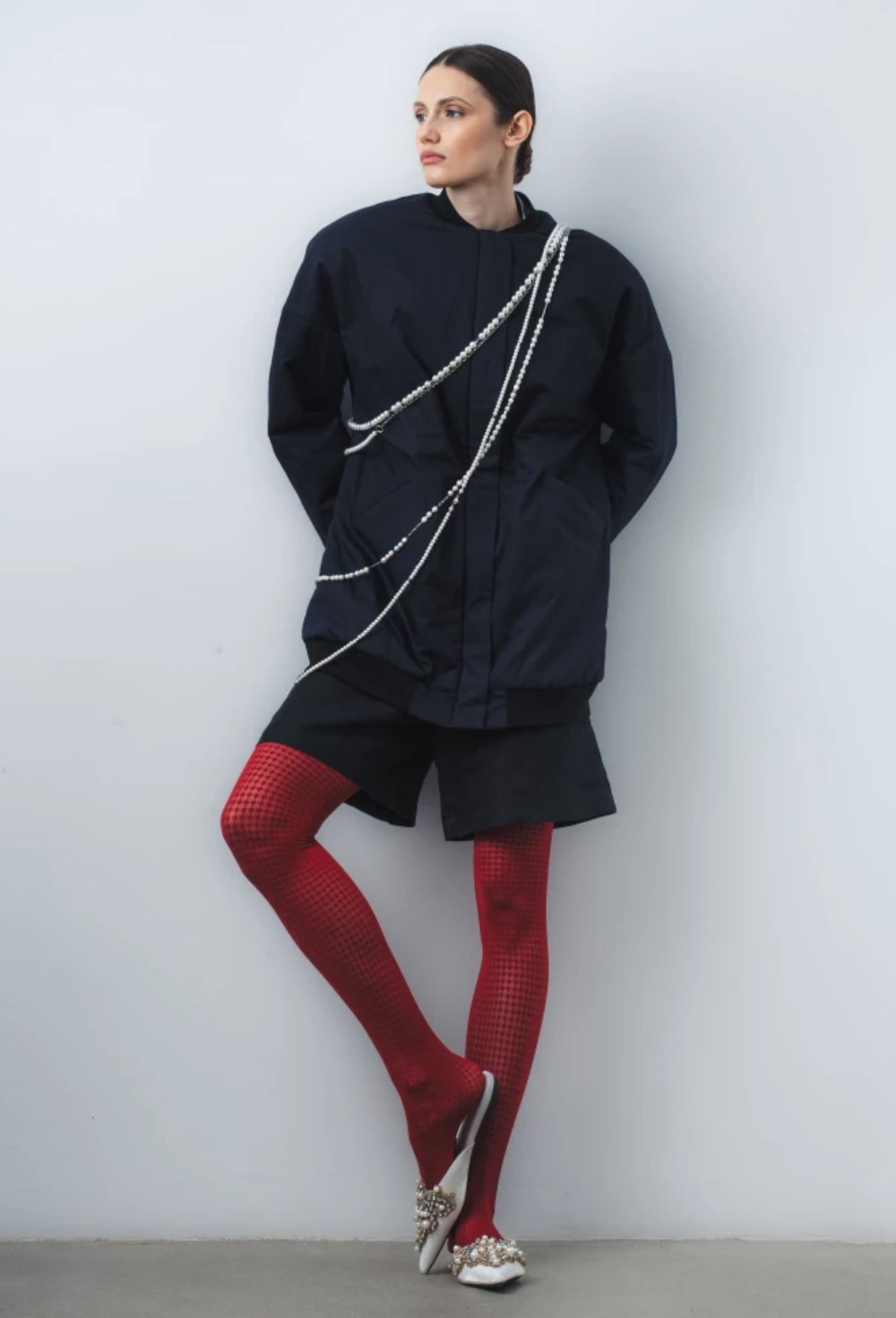 Удлиненный бомбер - фото 128147