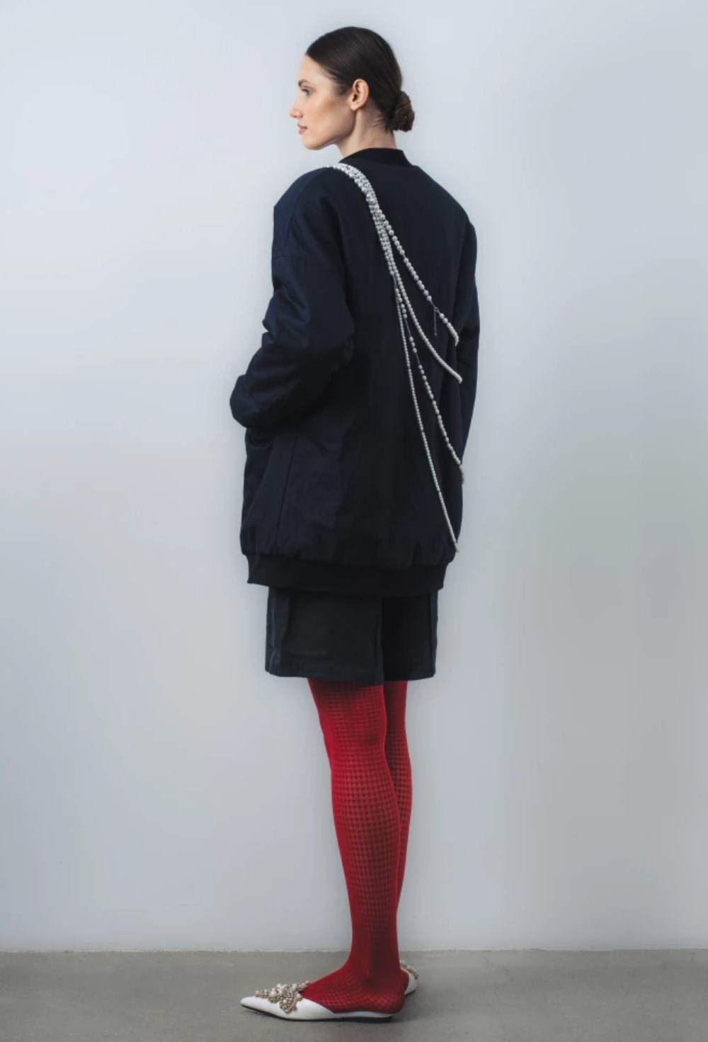 Удлиненный бомбер - фото 128149