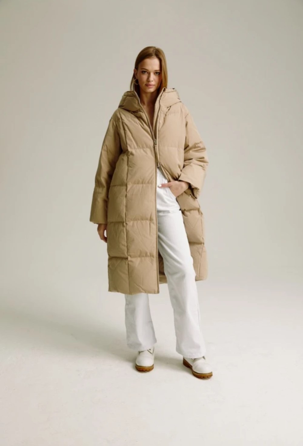 Пуховик длинный - фото 128314