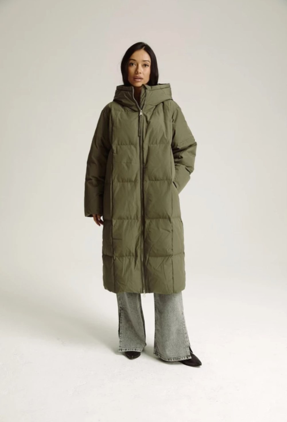 Пуховик длинный - фото 128323