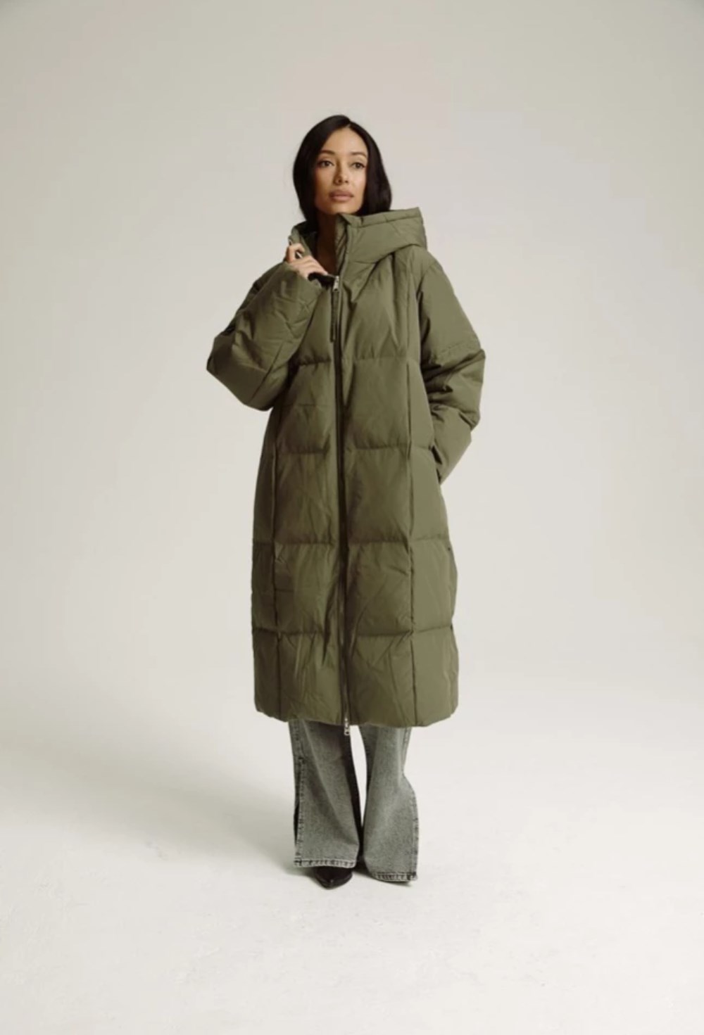 Пуховик длинный - фото 128324