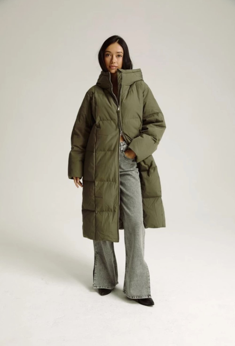 Пуховик длинный - фото 128325