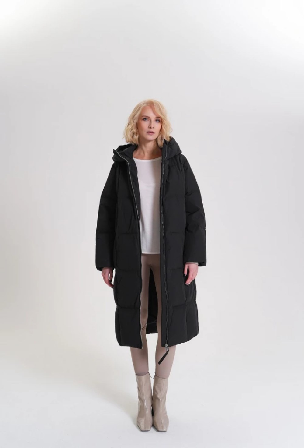 Пуховик длинный - фото 128331