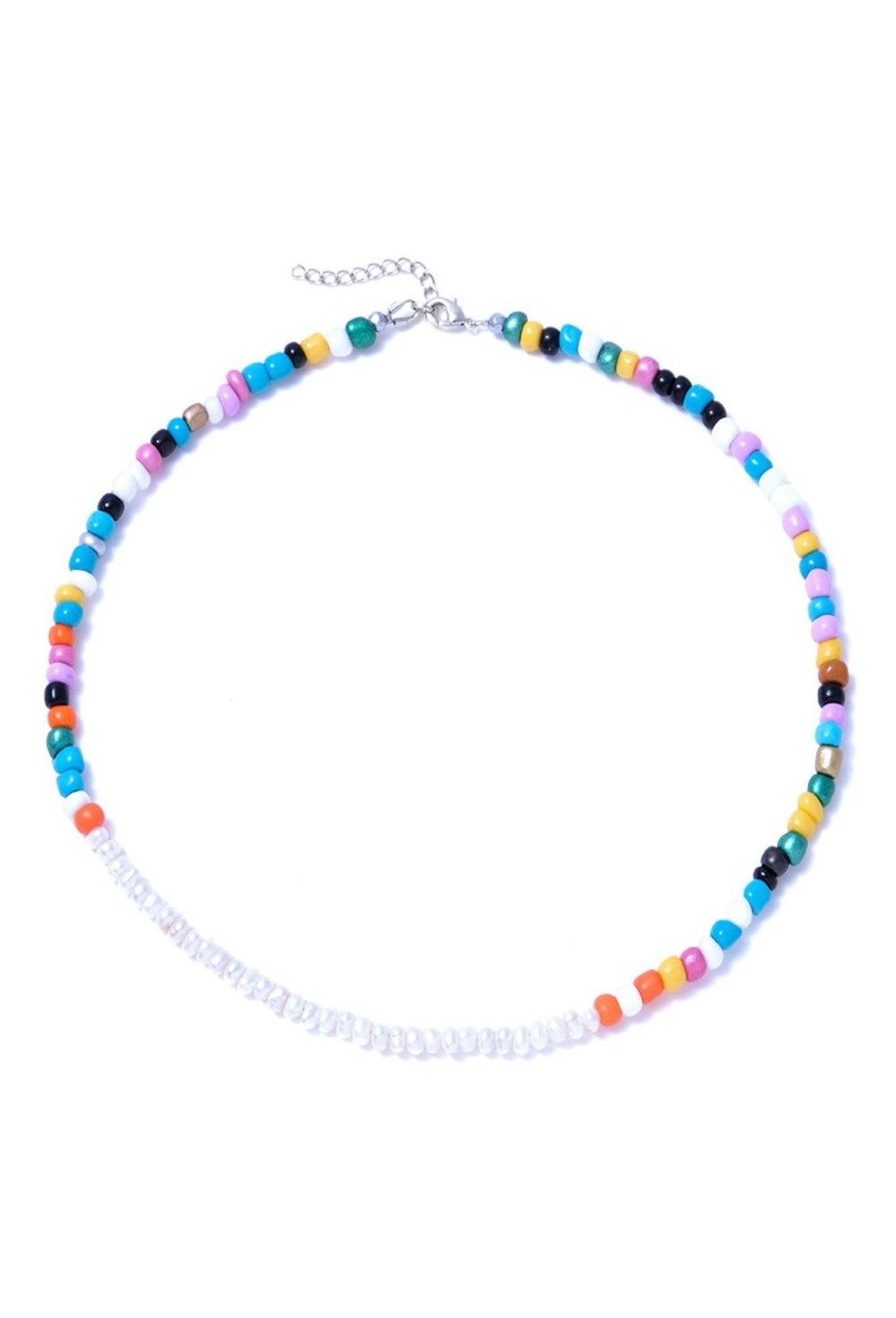 чокер из бисера со вставкой из жемчужин - фото 128434