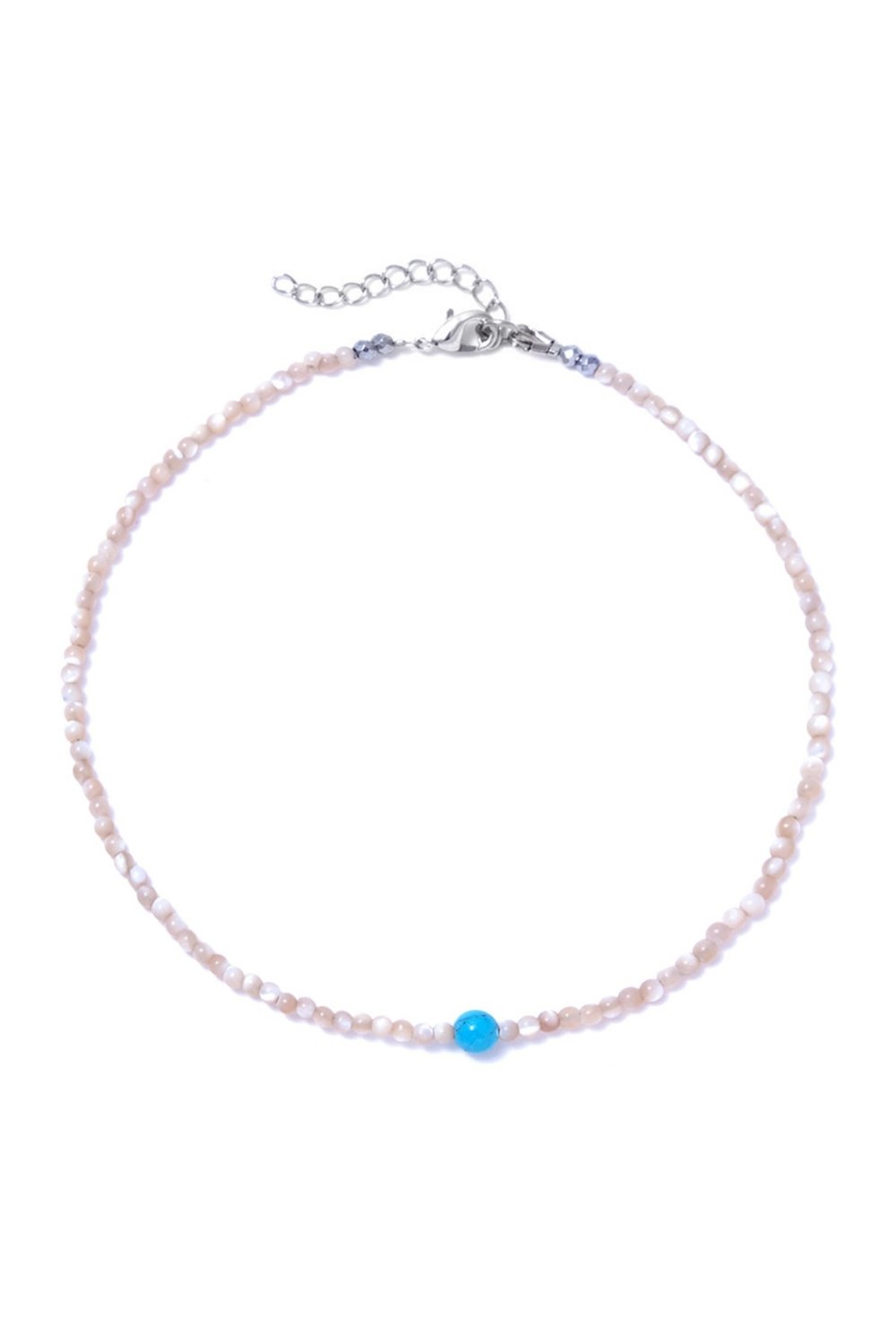 браслет на ногу из перламутра - фото 128444