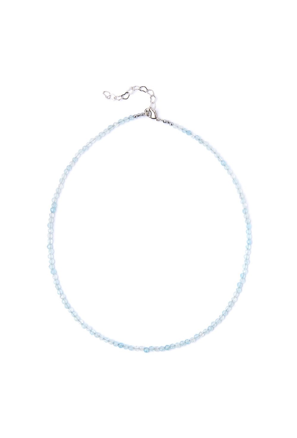 чокер из аквамарина - фото 128450