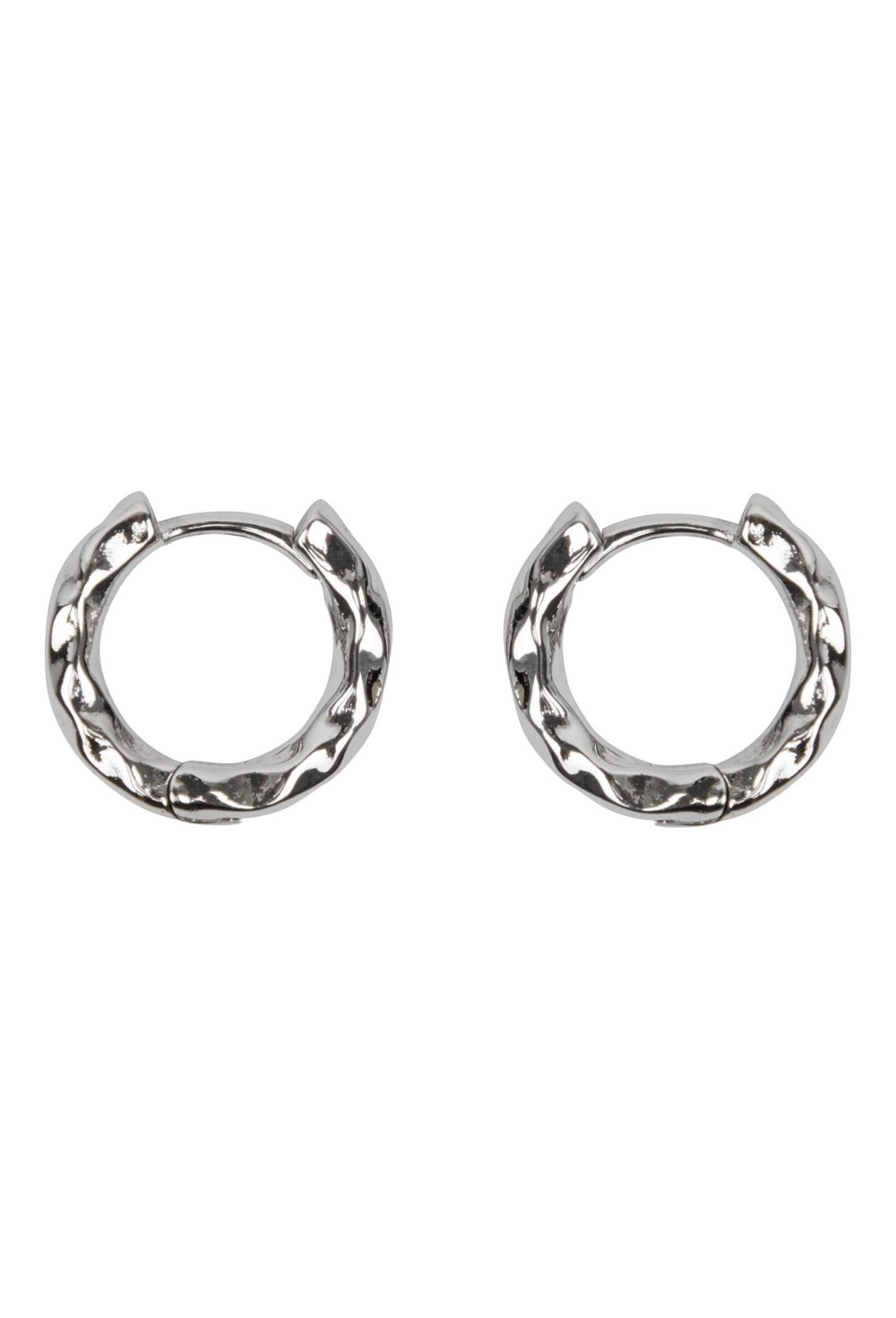 серьги-конго серебристого цвета - фото 128454