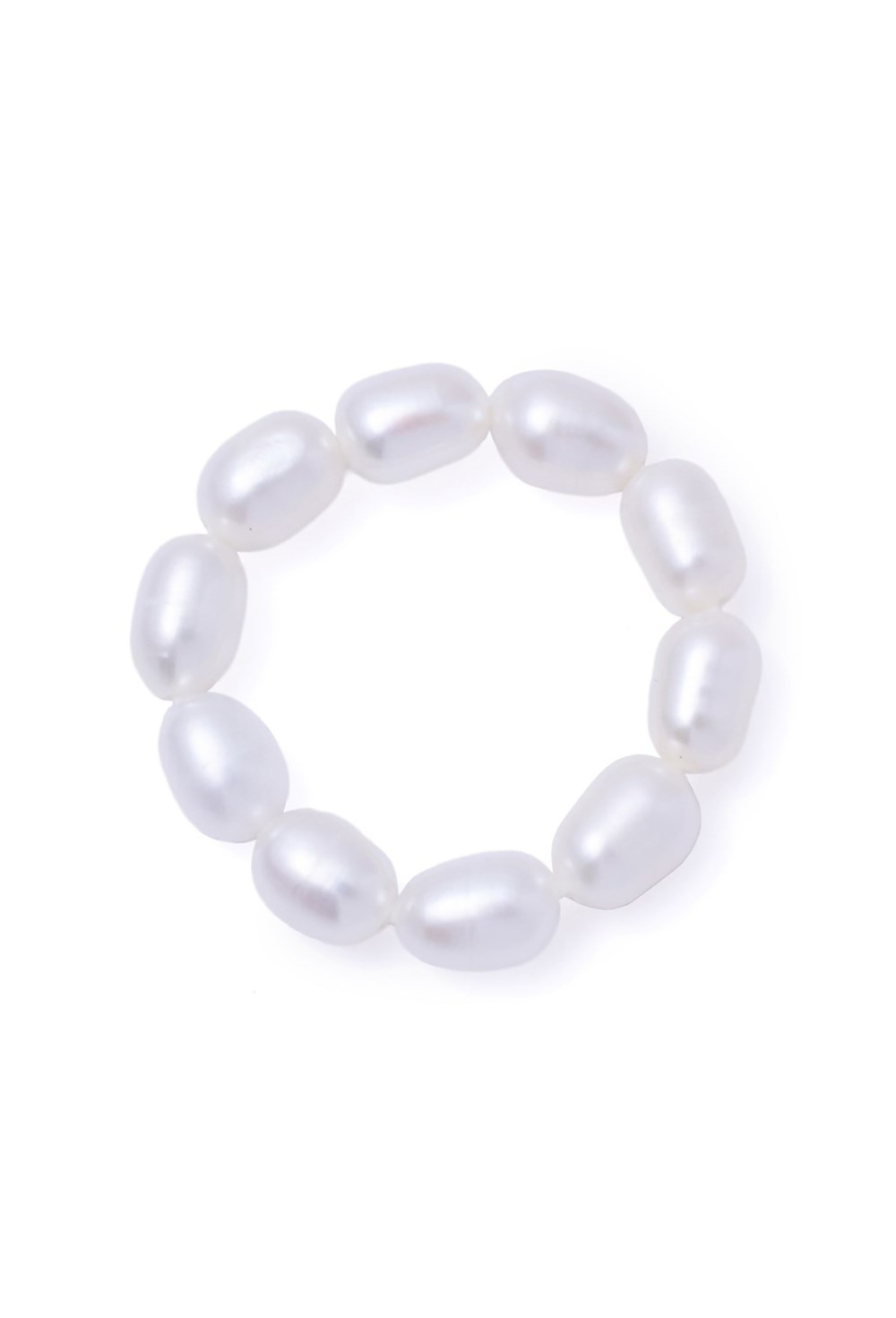 кольцо из продолговатого жемчуга - фото 128471