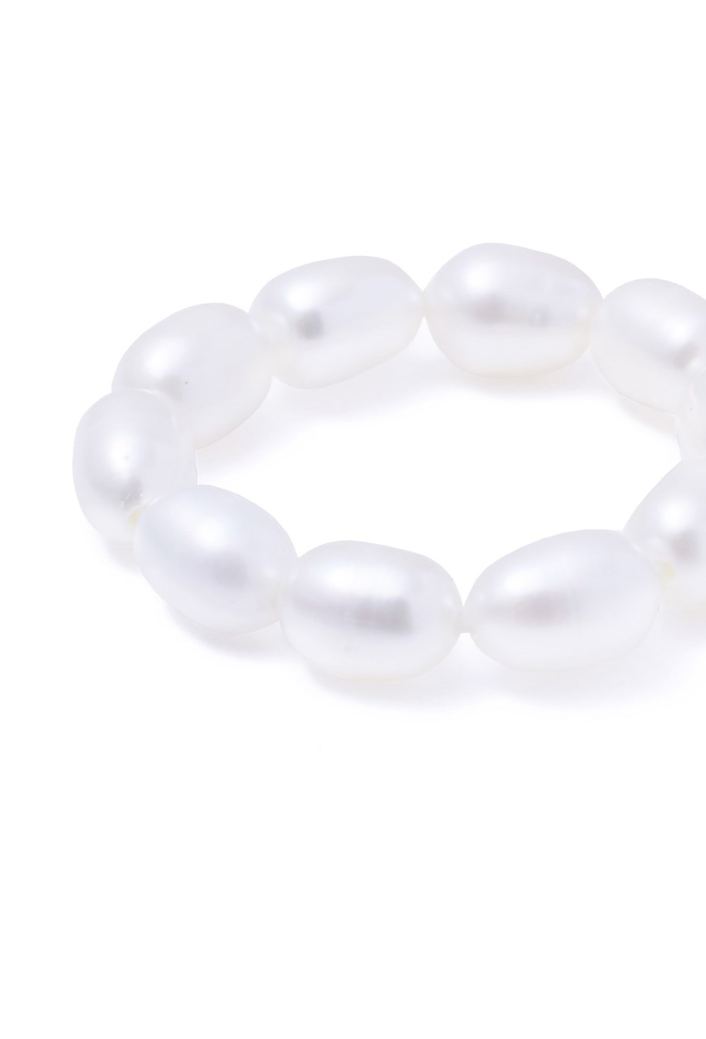 кольцо из продолговатого жемчуга - фото 128472