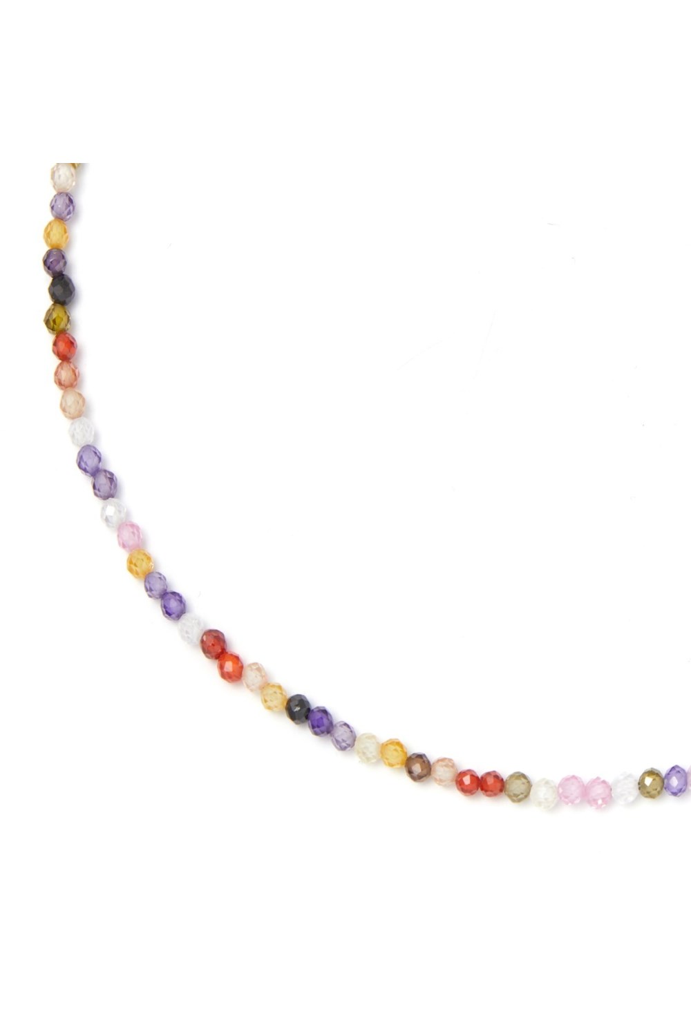 чокер из разноцветных цирконов - фото 128474