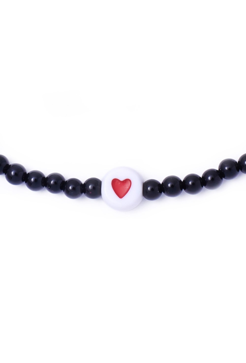 черный браслет из оникса на ногу - фото 128494