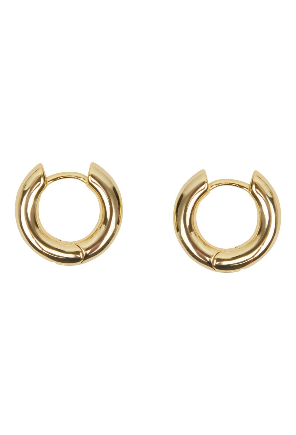 серьги-конго золотистого цвета - фото 128503