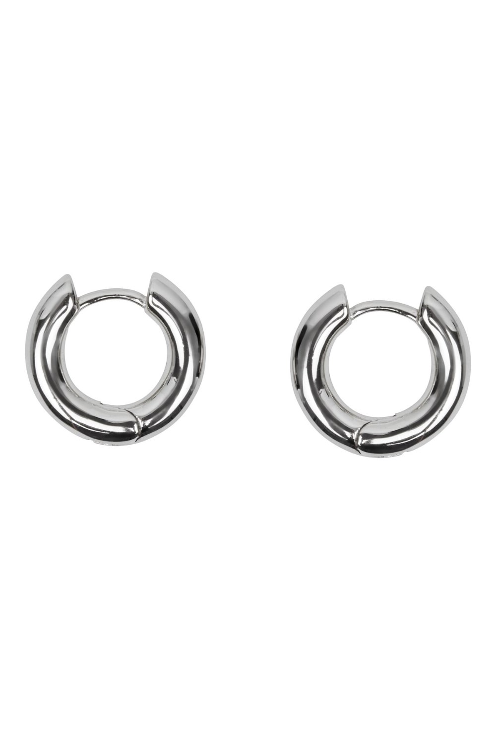 серьги-конго серебристые - фото 128514