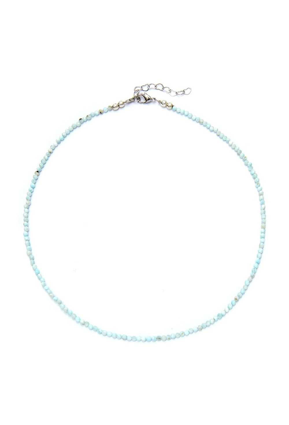 чокер из ясно-голубого ларимара - фото 128544