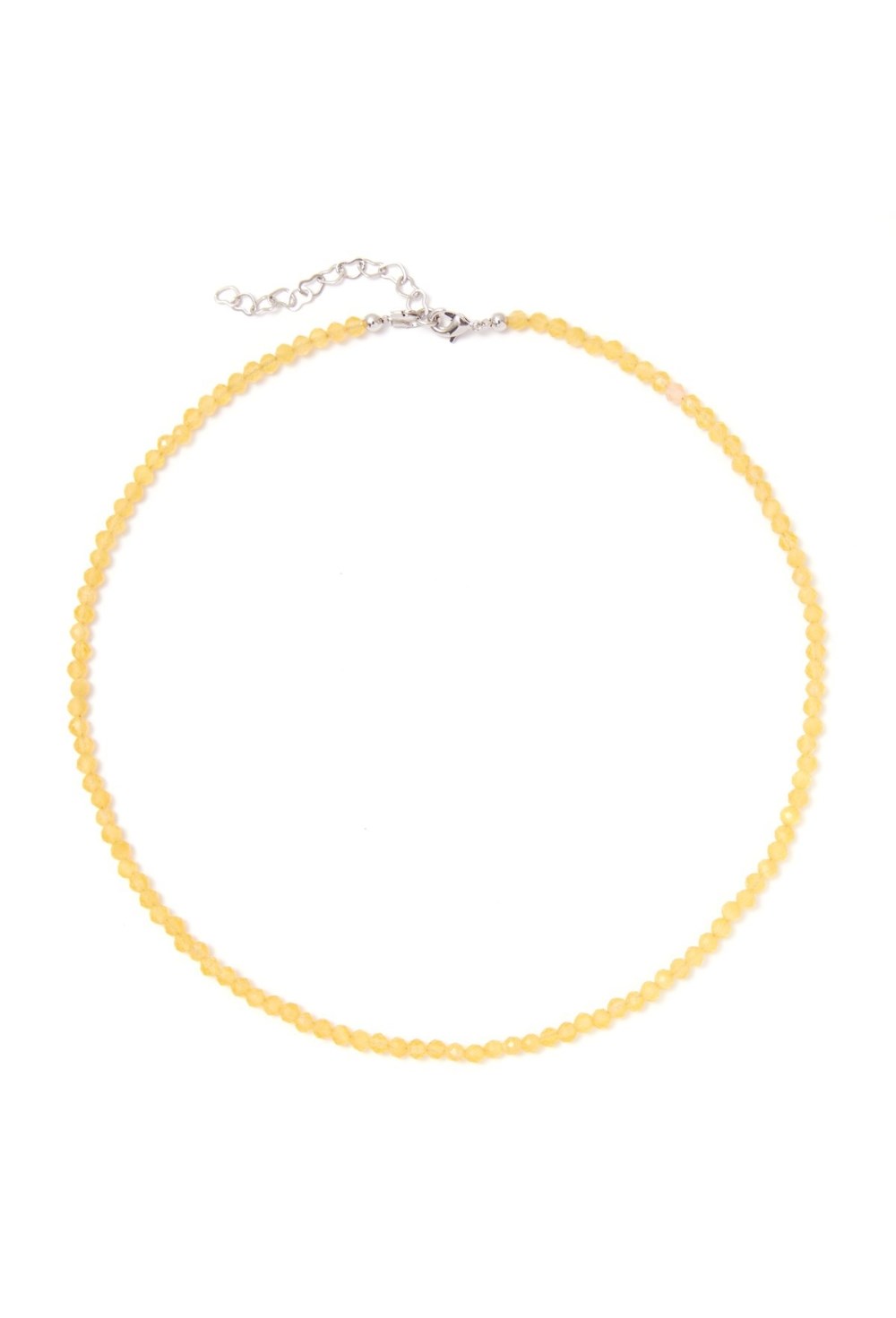 желтый чокер из кошачьего глаза - фото 128550