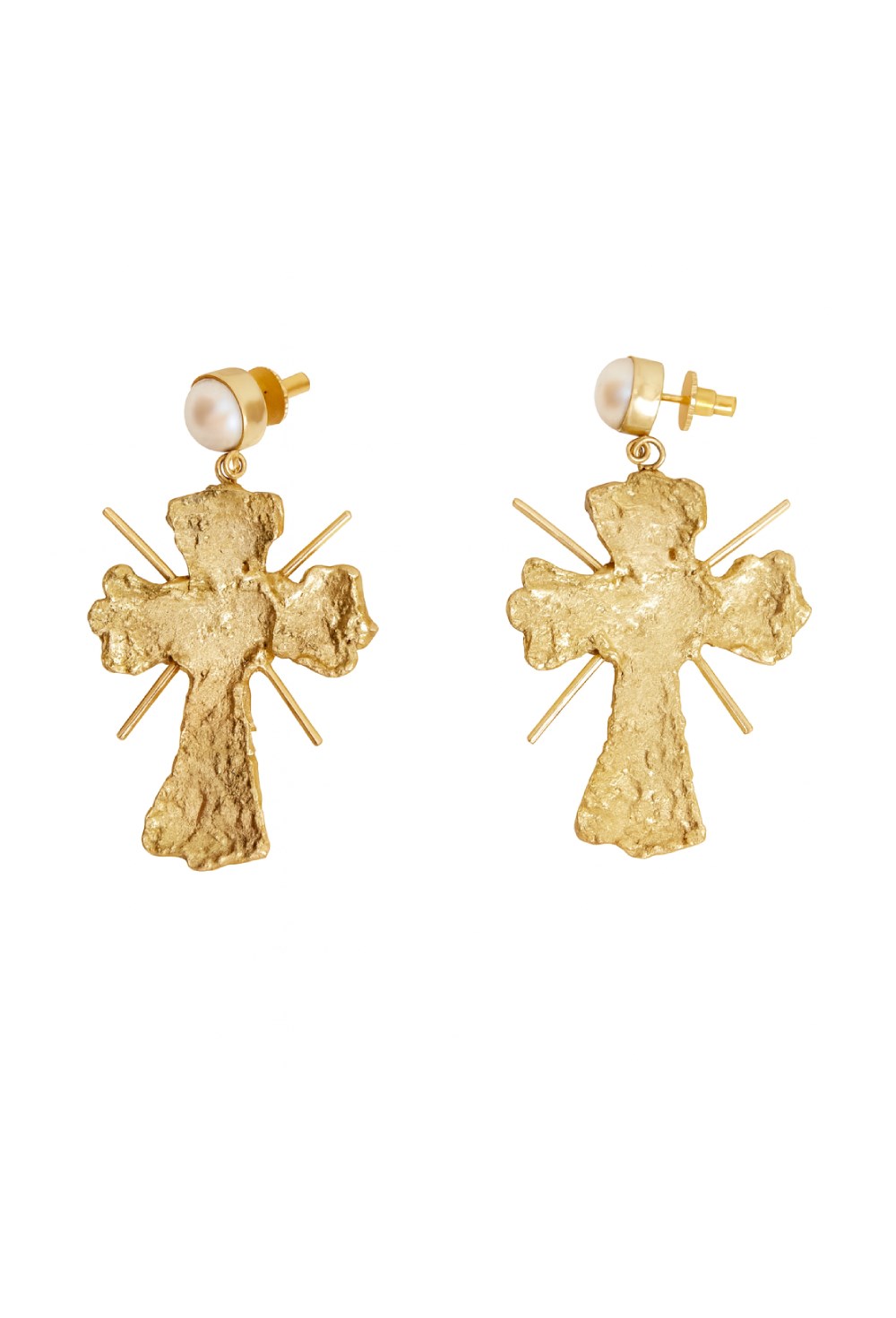 Серьги - кресты - фото 128617