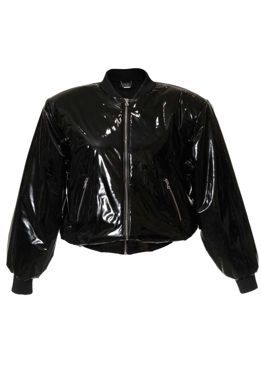 Бомбер лаковый - фото 129302