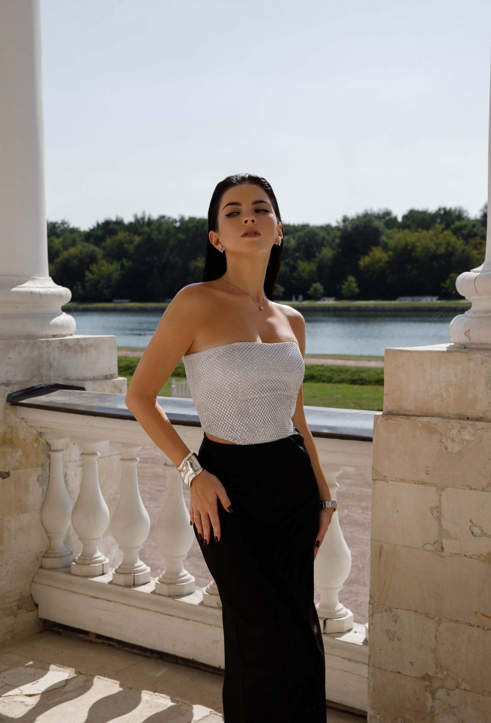 Корсет с кристаллами - фото 129319