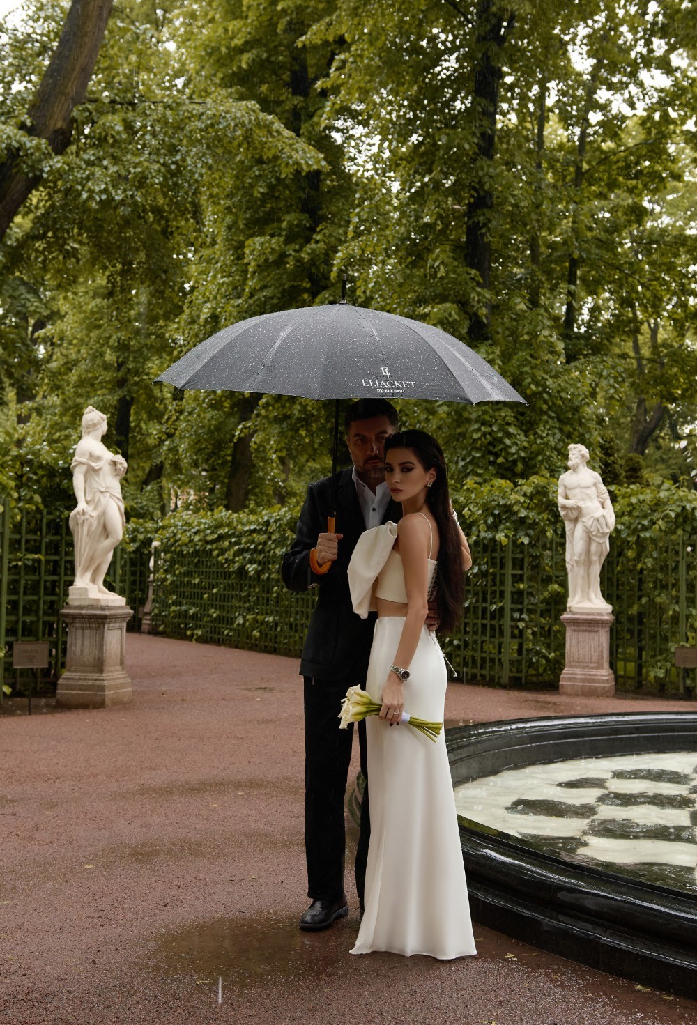 Шелковая юбка макси - фото 129397