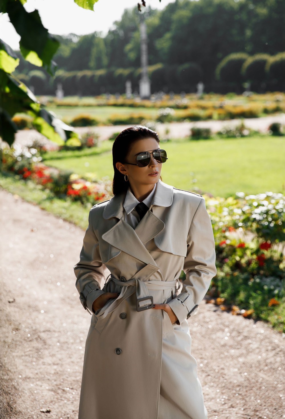 Тренч двубортный - фото 129538