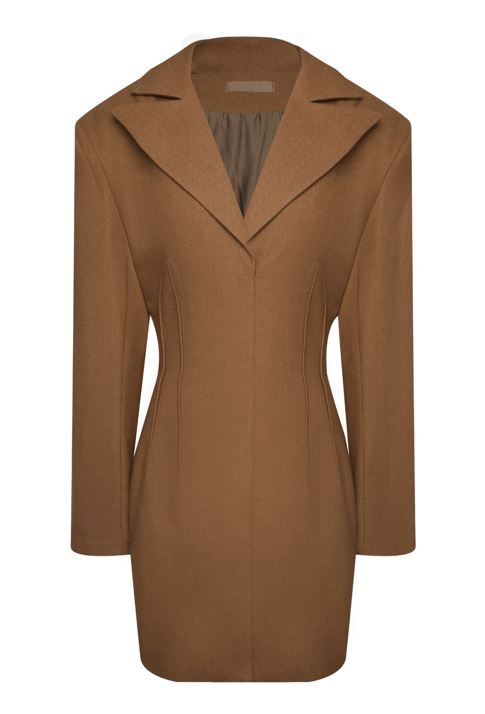 Платье-пиджак Bruna caramel - фото 129668