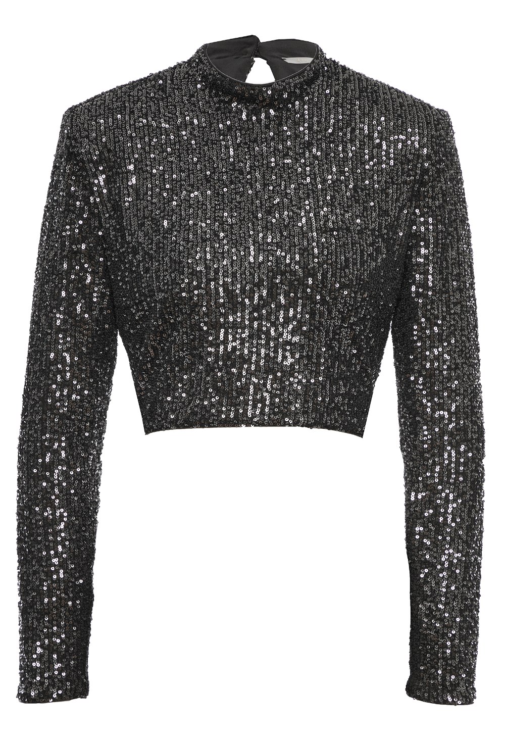 Блуза с пайетками черная - фото 129695