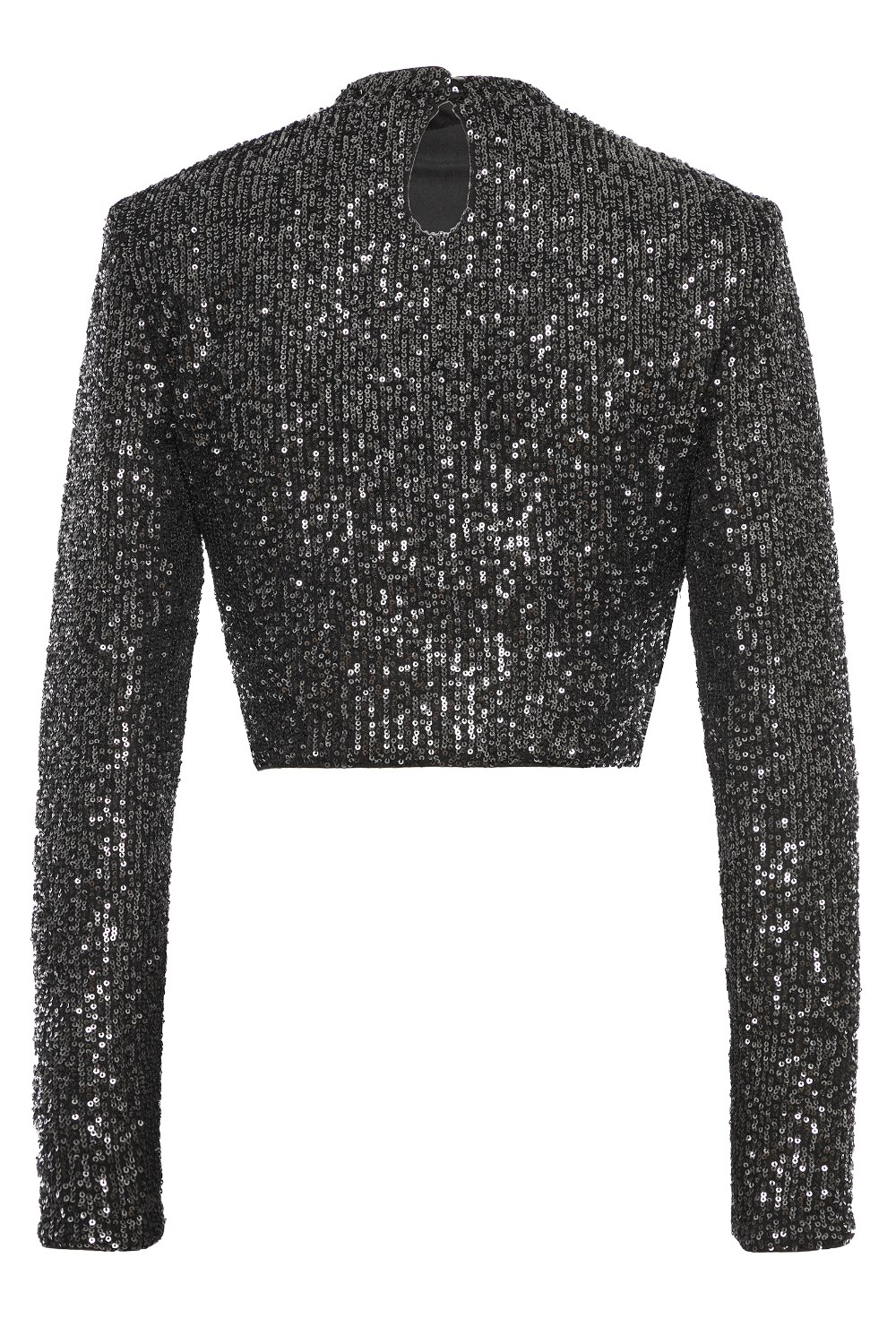Блуза с пайетками черная - фото 129696