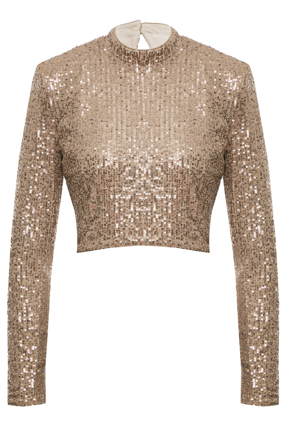 Блуза с пайетками бронза - фото 129704