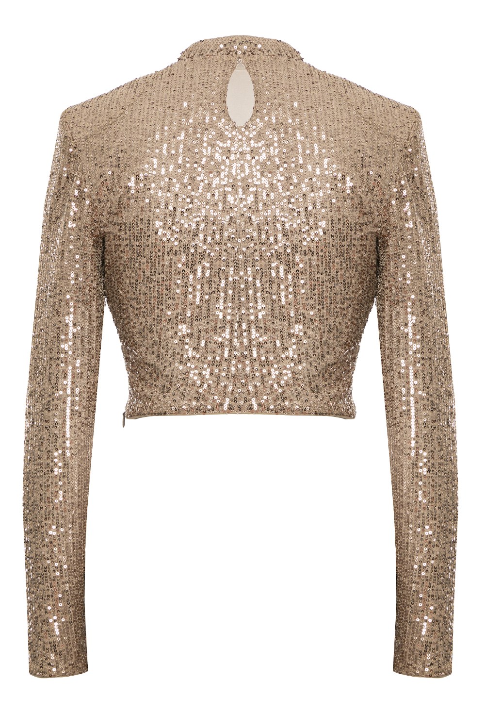 Блуза с пайетками бронза - фото 129705