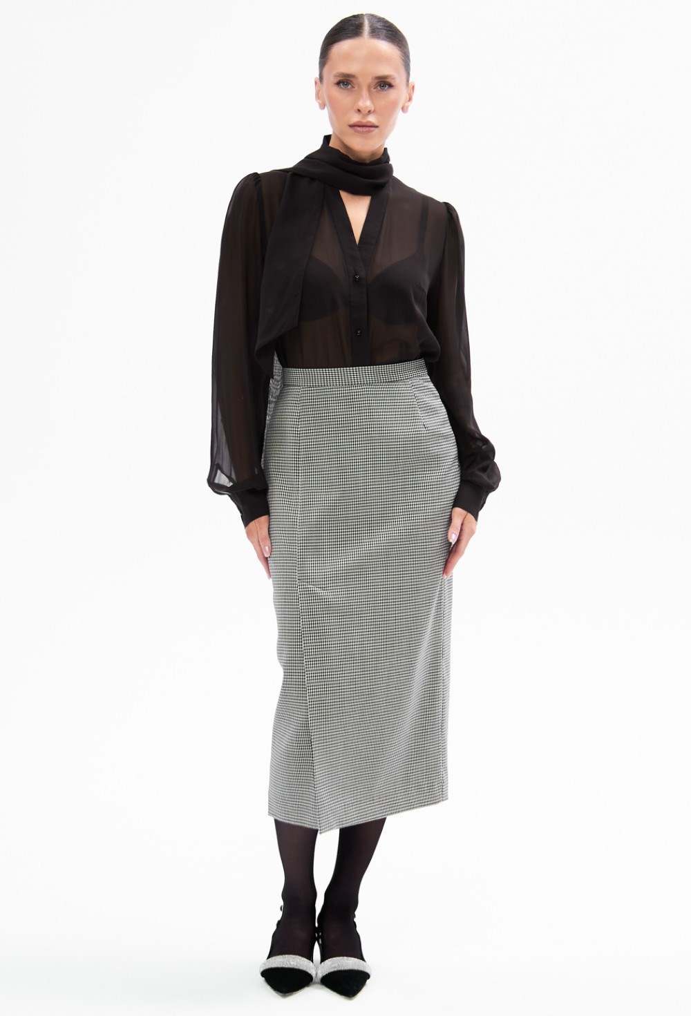 Блуза из шелка Indélébile (noir) - фото 129883