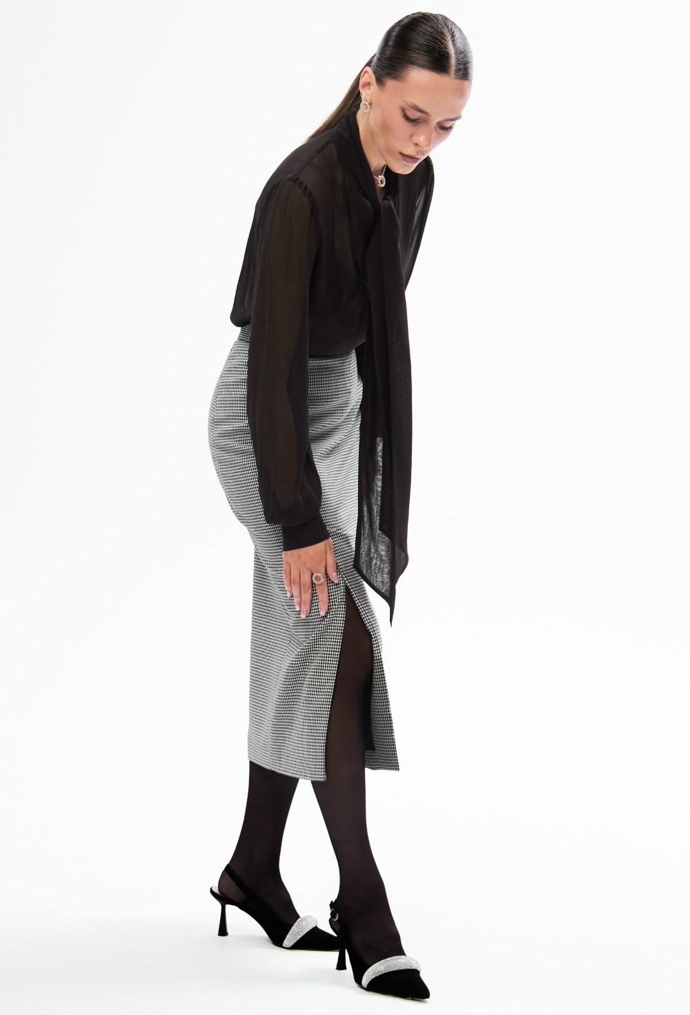 Блуза из шелка Indélébile (noir) - фото 129885