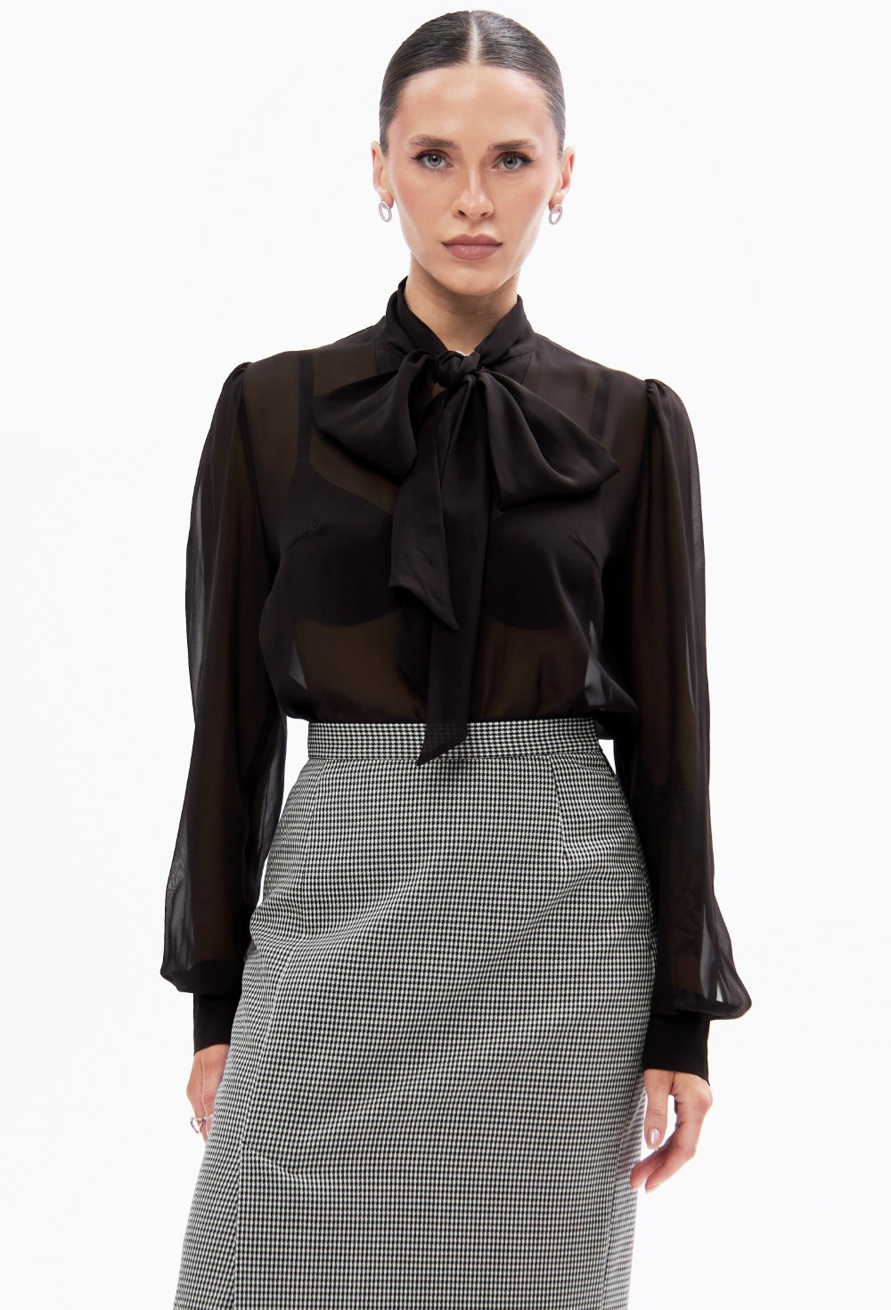 Блуза из шелка Indélébile (noir) - фото 129886