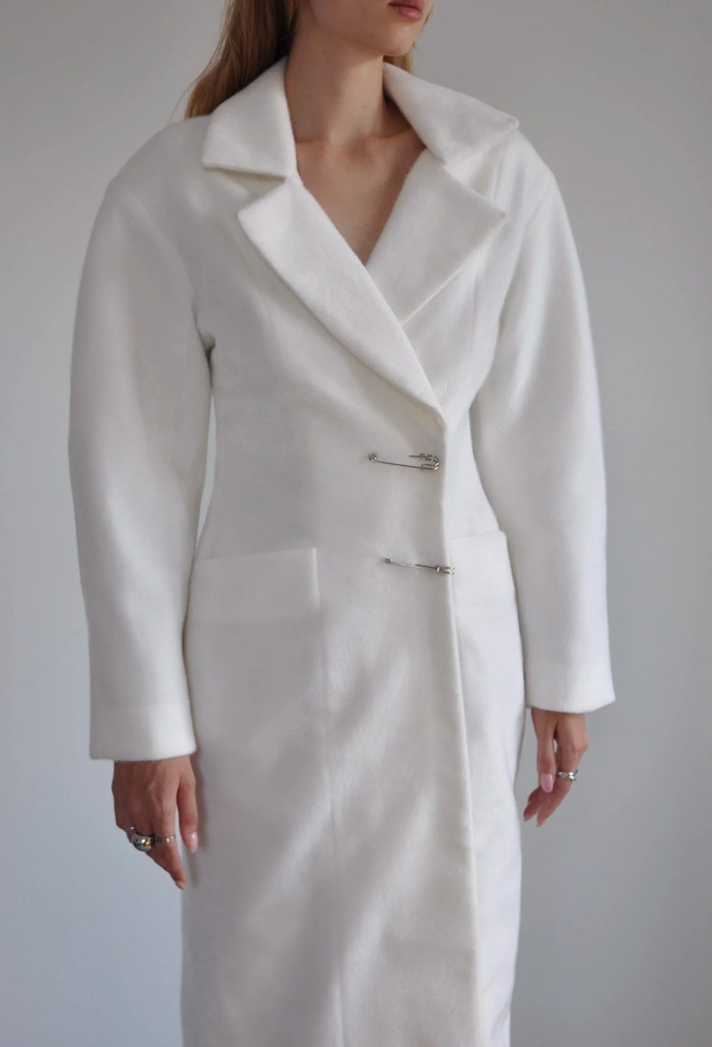 Пальто силуэтное - фото 129915