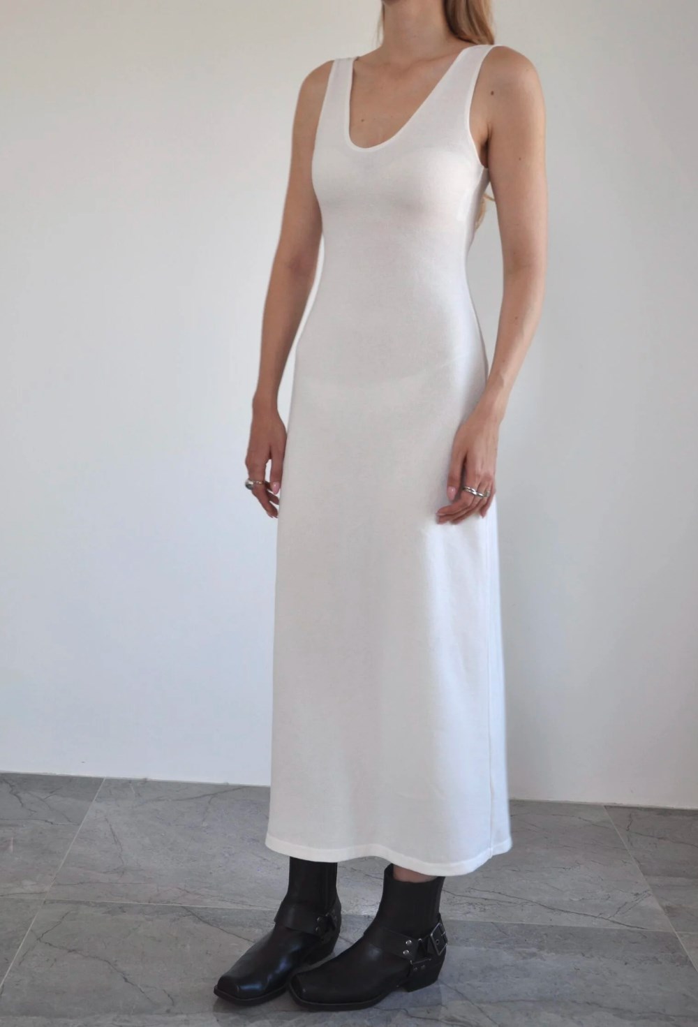 Платье из вязаного трикотажа - фото 129941