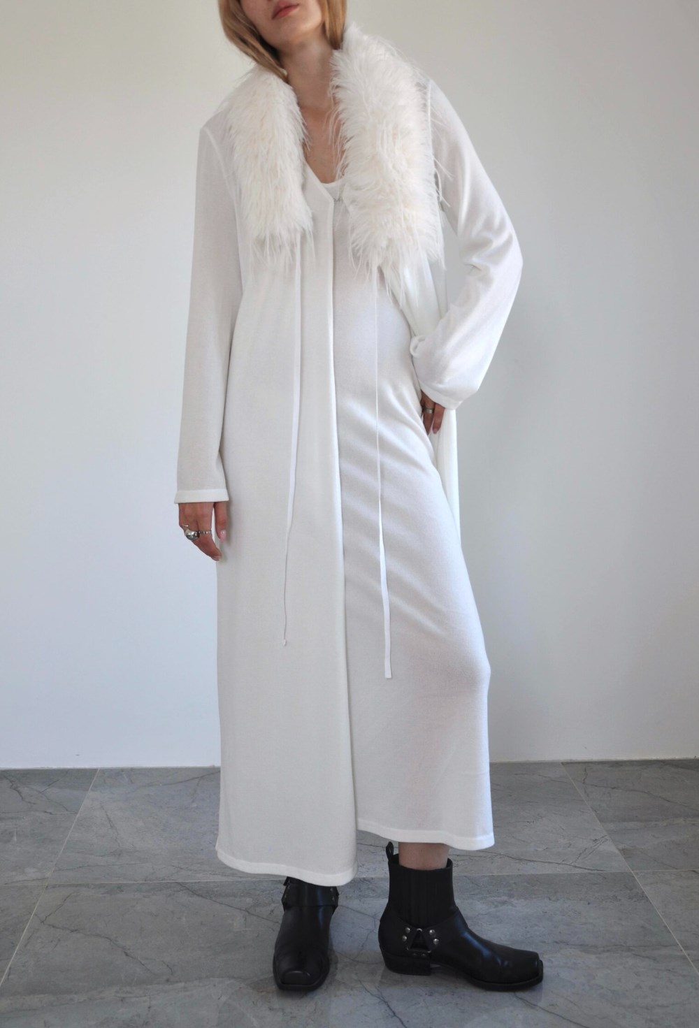 Кардиган из вязаного трикотажа - фото 129951